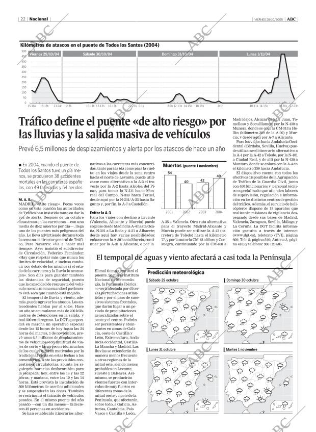 ABC MADRID 28-10-2005 página 22
