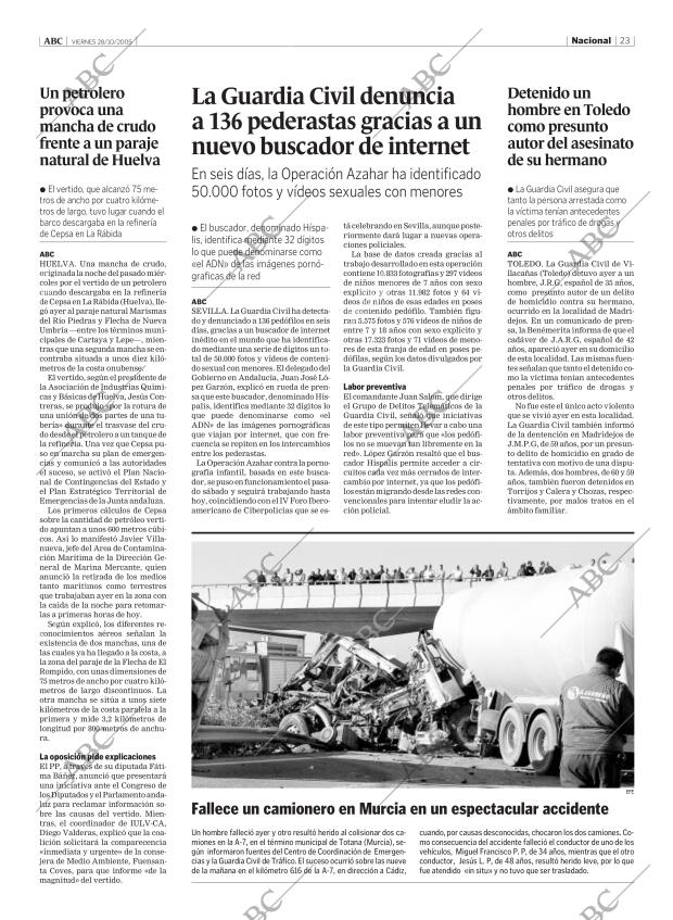 ABC MADRID 28-10-2005 página 23