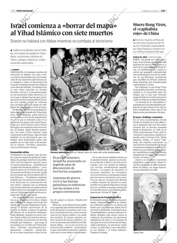 ABC MADRID 28-10-2005 página 28