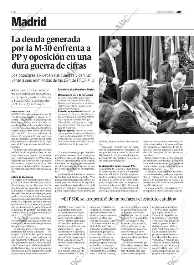 ABC MADRID 28-10-2005 página 36