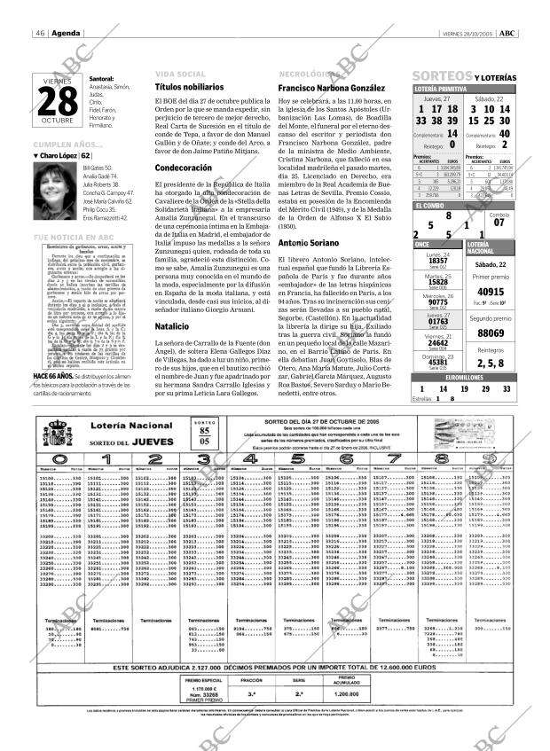 ABC MADRID 28-10-2005 página 46