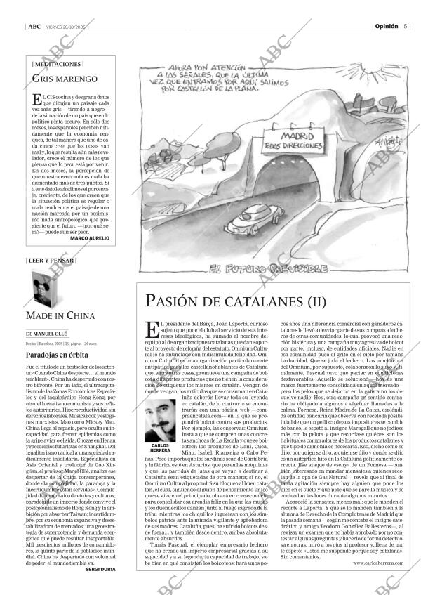 ABC MADRID 28-10-2005 página 5