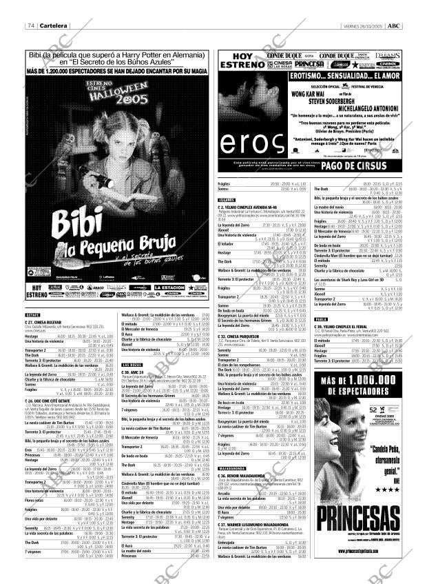 ABC MADRID 28-10-2005 página 74