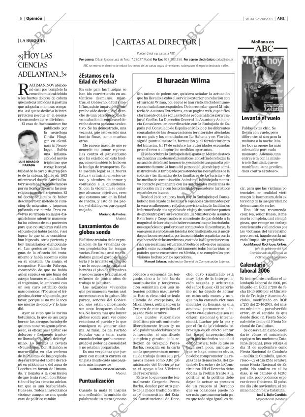 ABC MADRID 28-10-2005 página 8