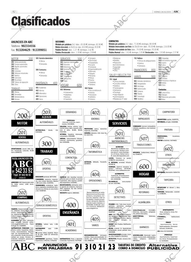 ABC MADRID 28-10-2005 página 82
