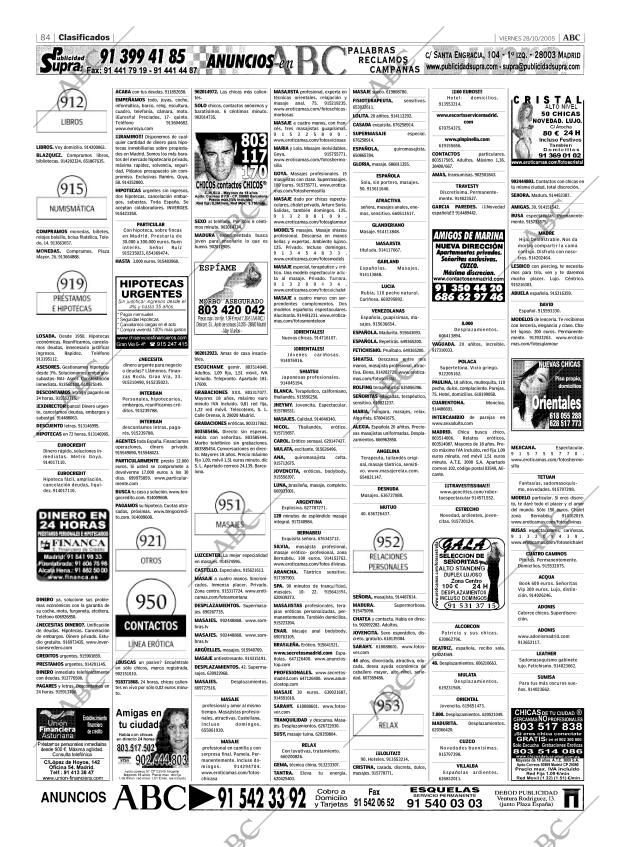 ABC MADRID 28-10-2005 página 84
