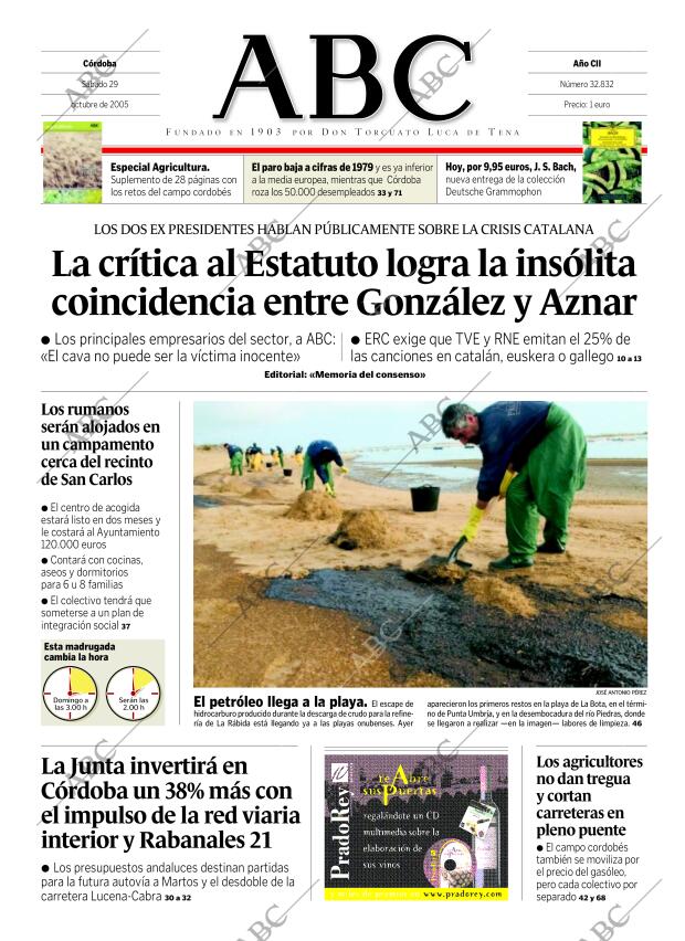ABC CORDOBA 29-10-2005 página 1