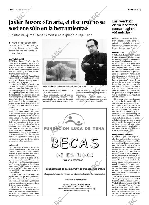 ABC SEVILLA 29-10-2005 página 61