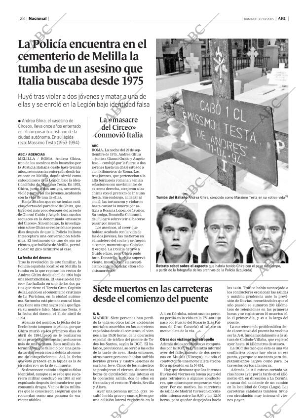 ABC MADRID 30-10-2005 página 28