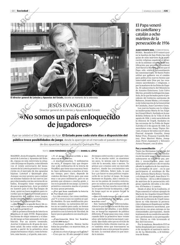 ABC MADRID 30-10-2005 página 68