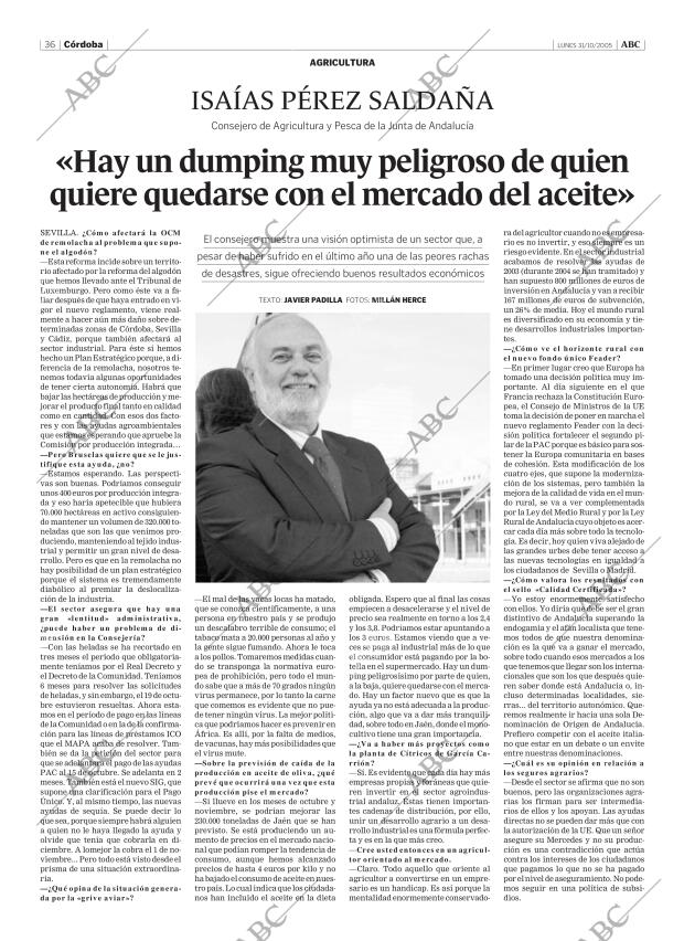 ABC CORDOBA 31-10-2005 página 36