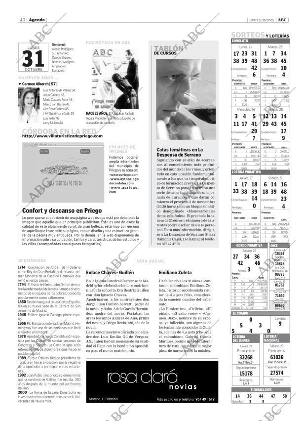 ABC CORDOBA 31-10-2005 página 40