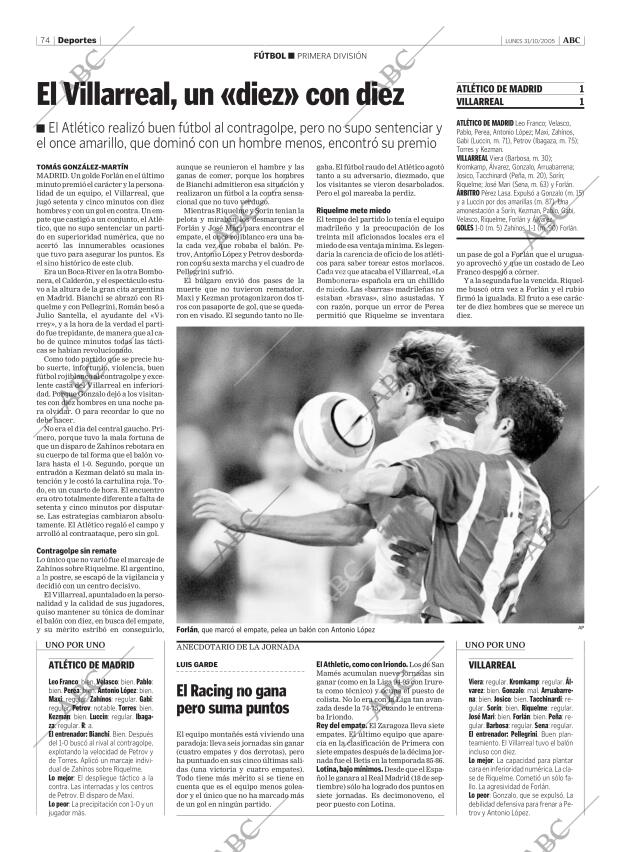 ABC CORDOBA 31-10-2005 página 74