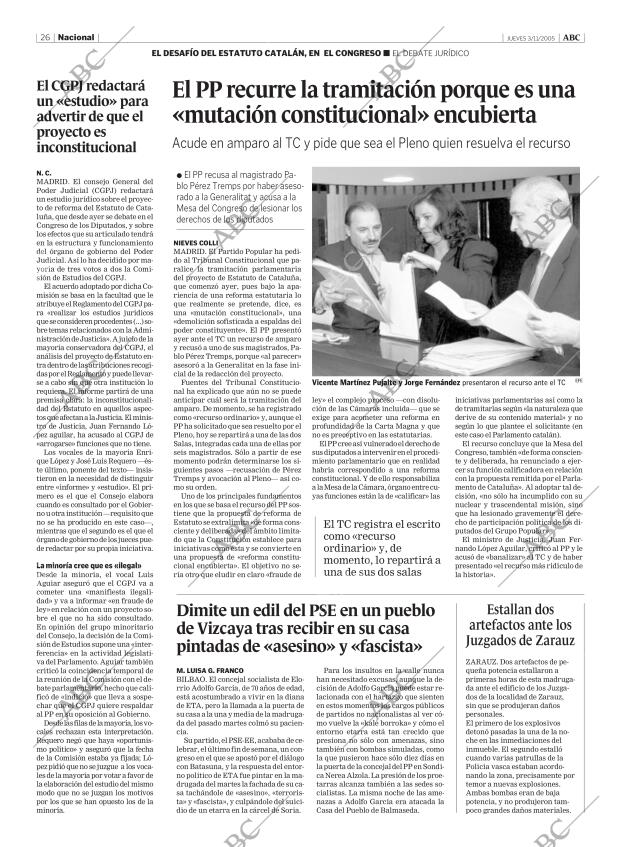 ABC MADRID 03-11-2005 página 26
