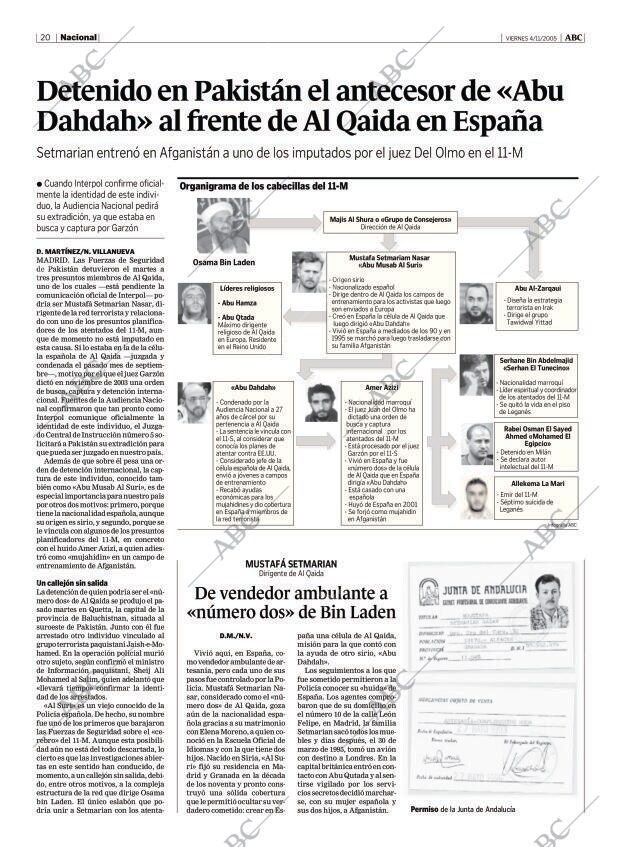 ABC MADRID 04-11-2005 página 20