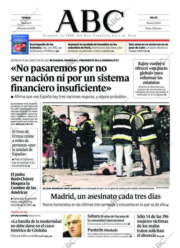 ABC CORDOBA 06-11-2005 página 1