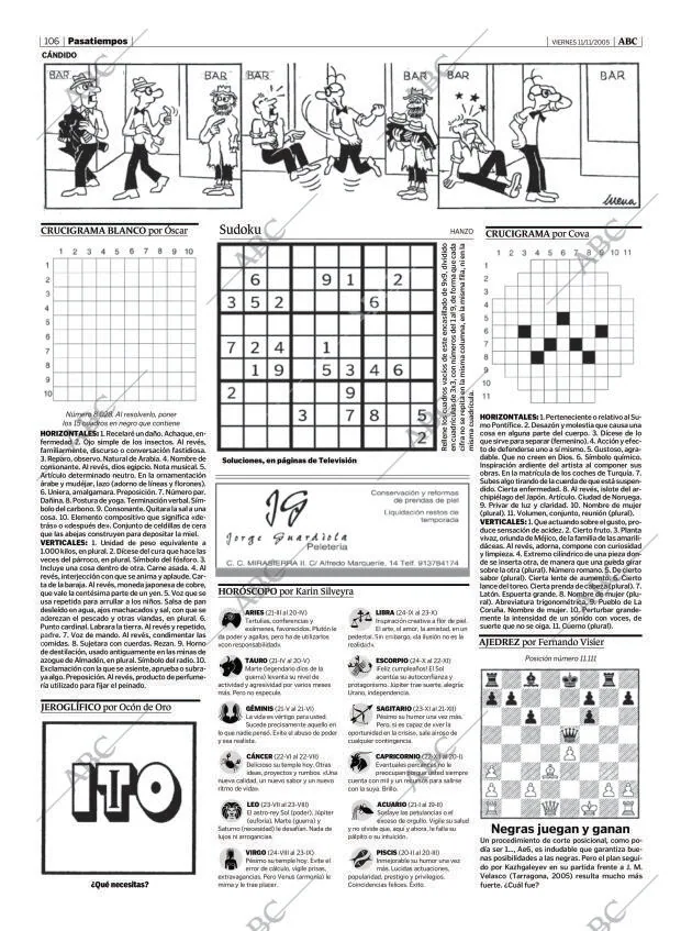 ABC MADRID 11-11-2005 página 106