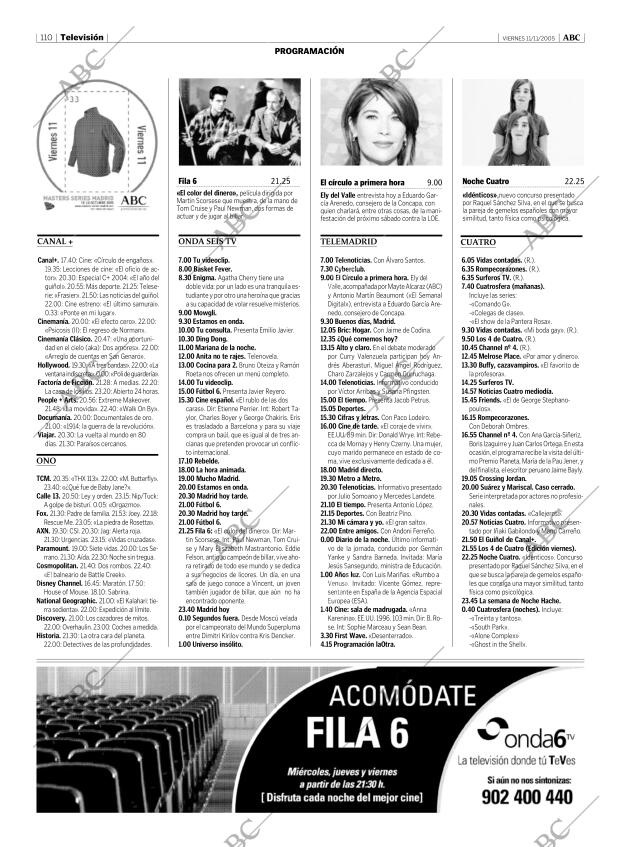 ABC MADRID 11-11-2005 página 110