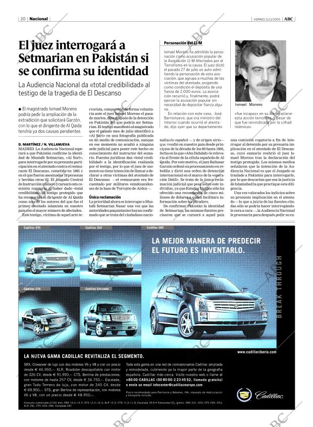 ABC MADRID 11-11-2005 página 20