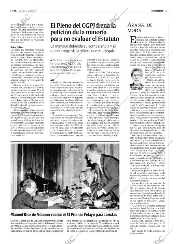 ABC MADRID 11-11-2005 página 21