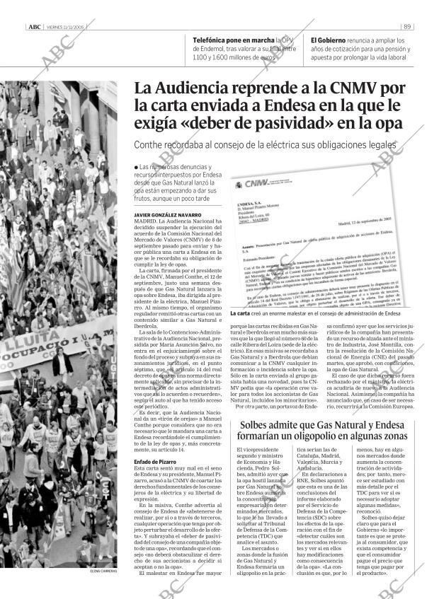 ABC MADRID 11-11-2005 página 89