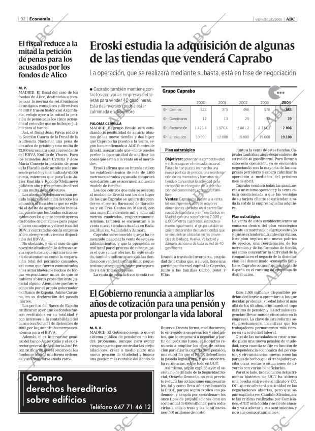 ABC MADRID 11-11-2005 página 92
