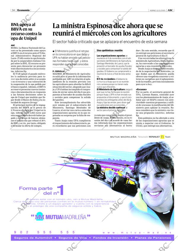 ABC MADRID 11-11-2005 página 94