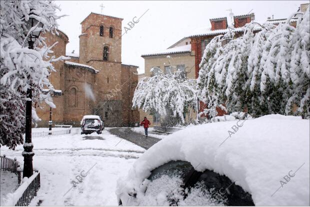 nieve en Ávila