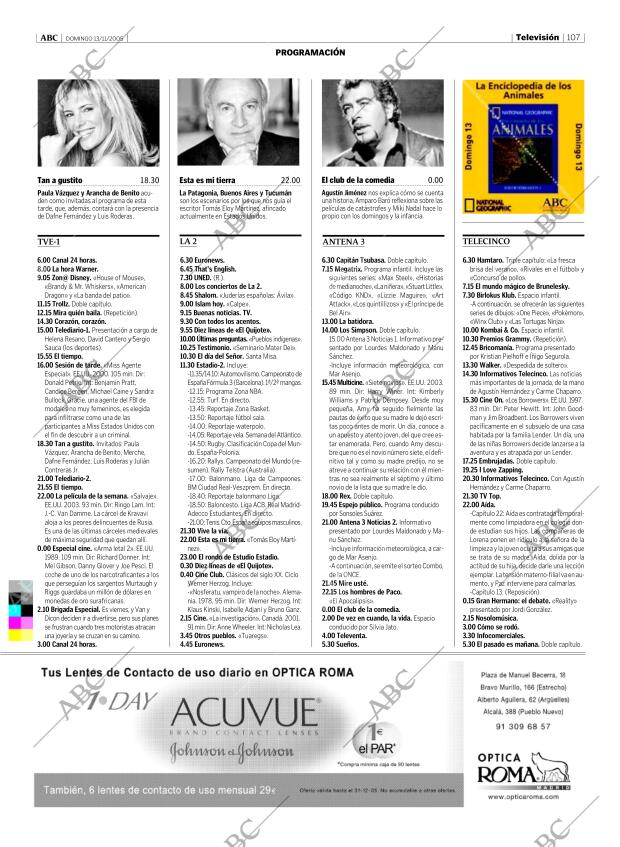 ABC MADRID 13-11-2005 página 107