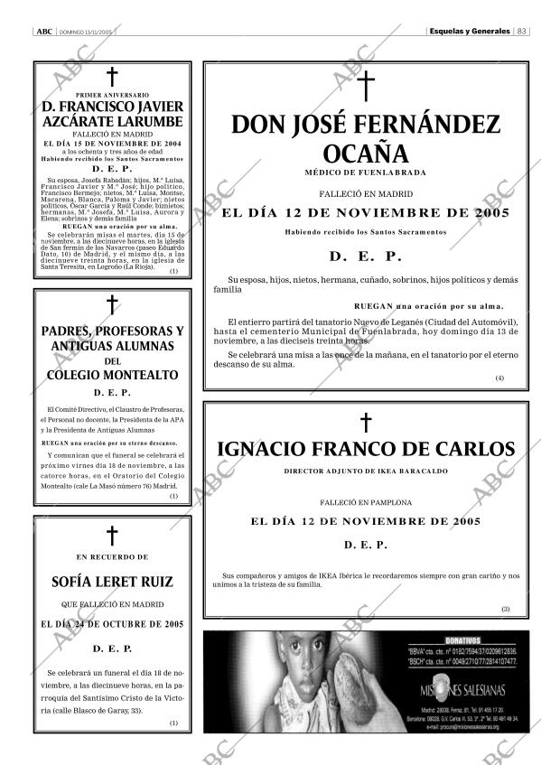 ABC MADRID 13-11-2005 página 83