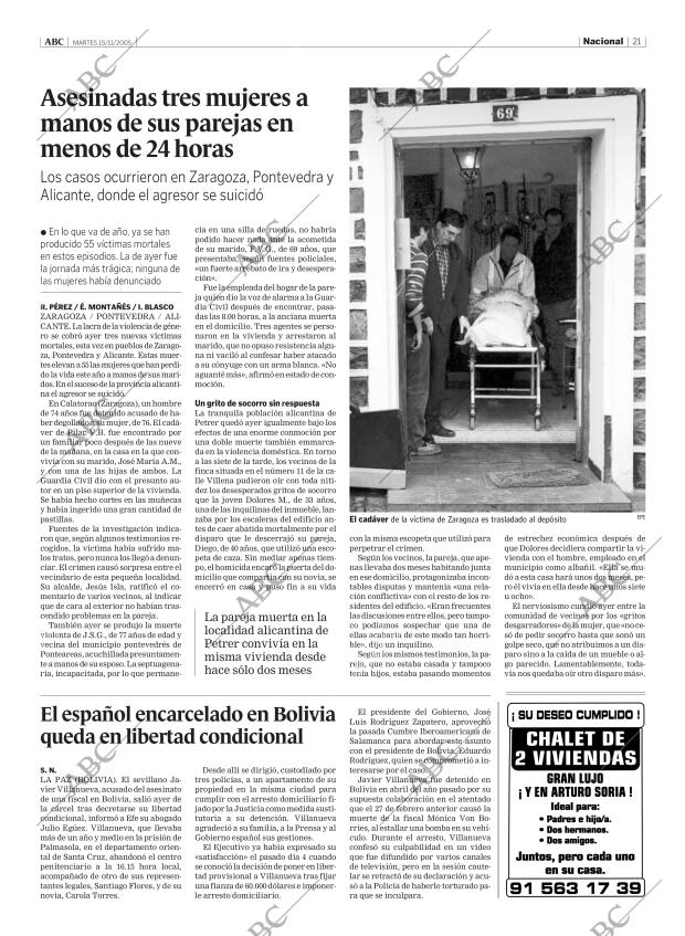 ABC MADRID 15-11-2005 página 21