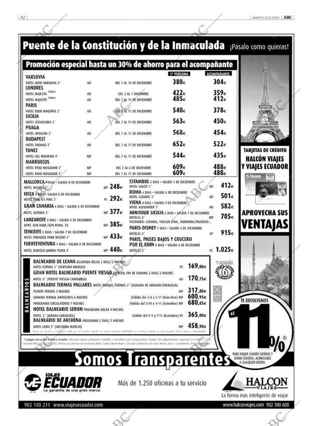 ABC MADRID 15-11-2005 página 42