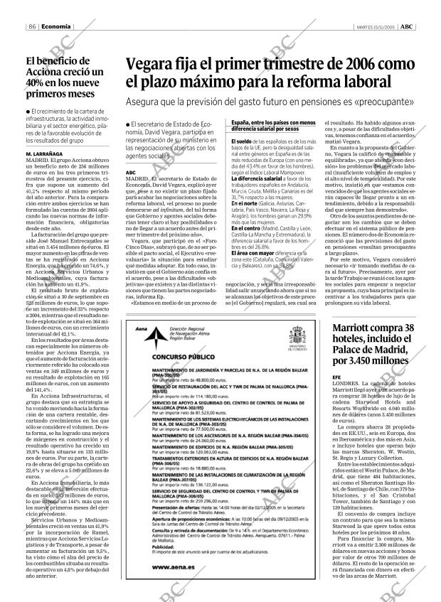 ABC MADRID 15-11-2005 página 86