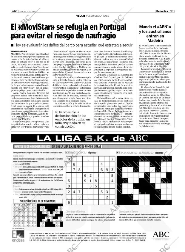 ABC MADRID 15-11-2005 página 99