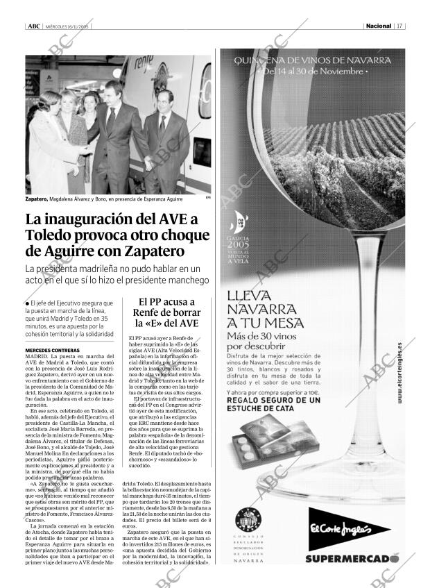 ABC MADRID 16-11-2005 página 17