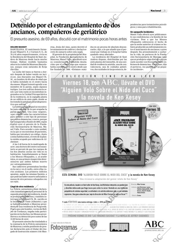 ABC MADRID 16-11-2005 página 21