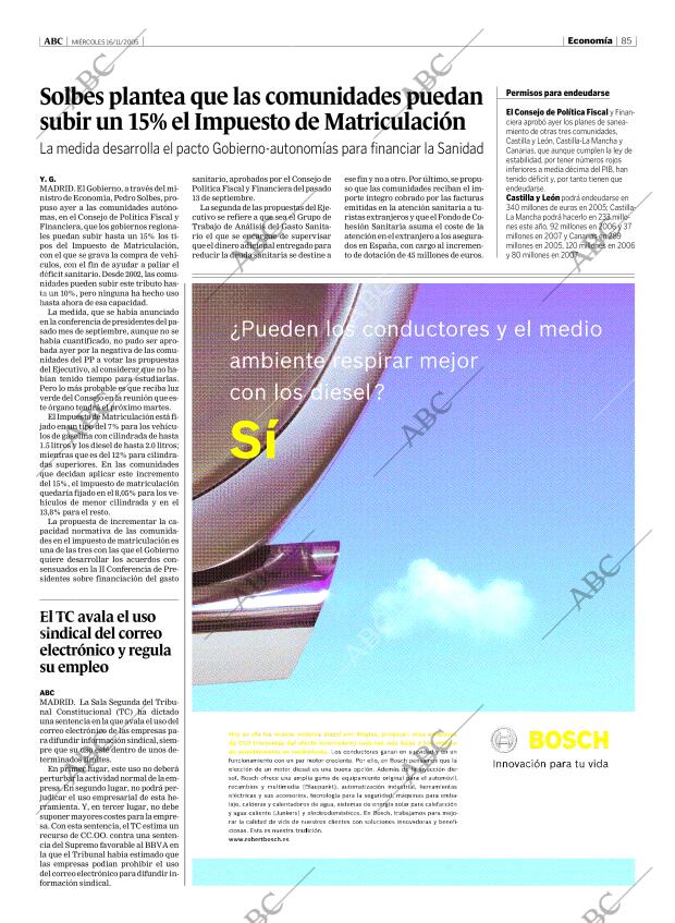 ABC MADRID 16-11-2005 página 85