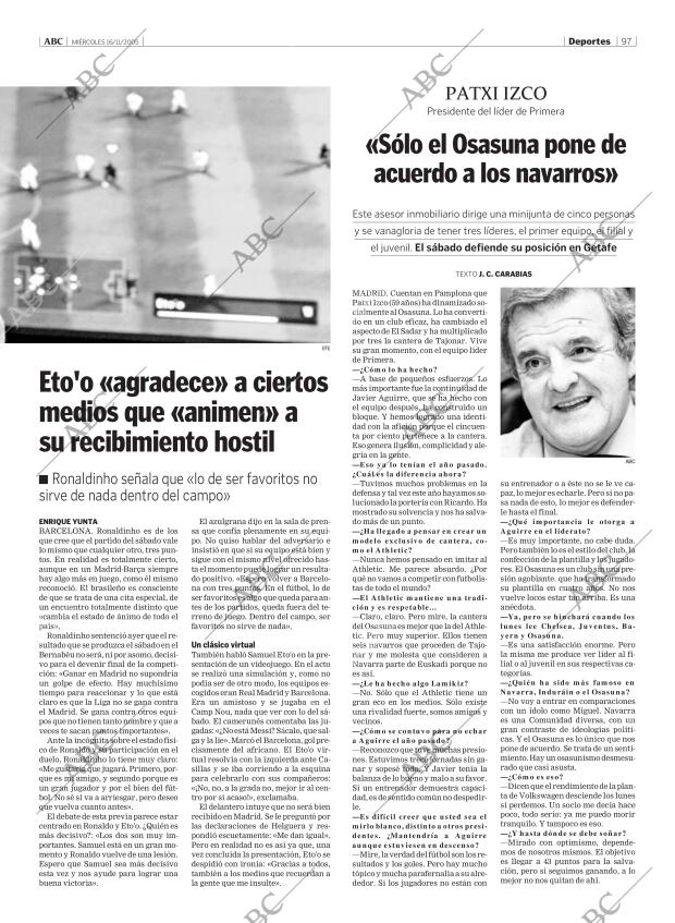 ABC MADRID 16-11-2005 página 97