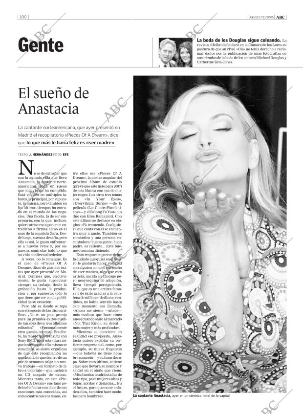ABC MADRID 17-11-2005 página 100