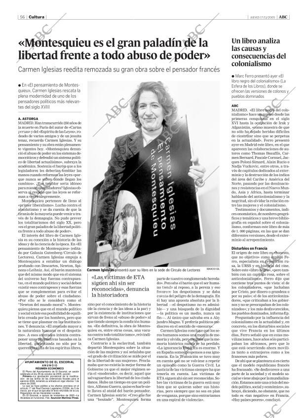 ABC MADRID 17-11-2005 página 56