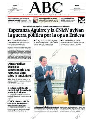 ABC SEVILLA 17-11-2005 página 1