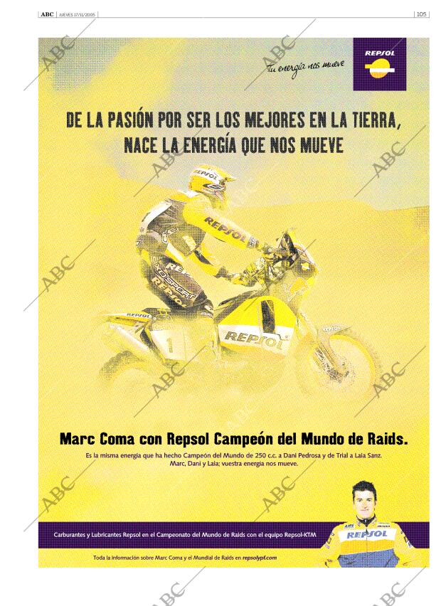 ABC SEVILLA 17-11-2005 página 105