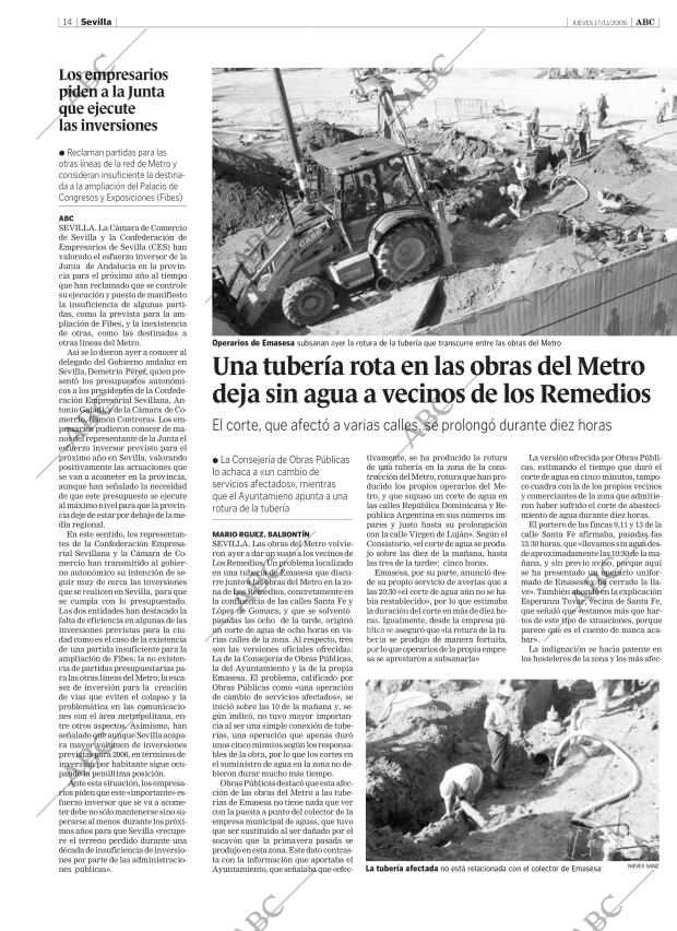 ABC SEVILLA 17-11-2005 página 14