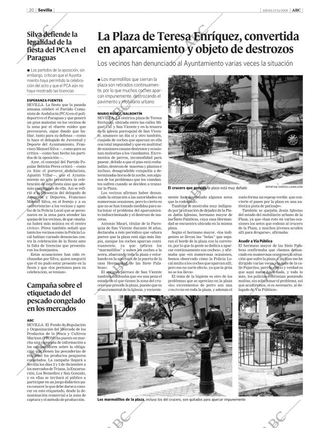 ABC SEVILLA 17-11-2005 página 20