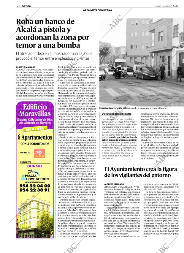 ABC SEVILLA 17-11-2005 página 22