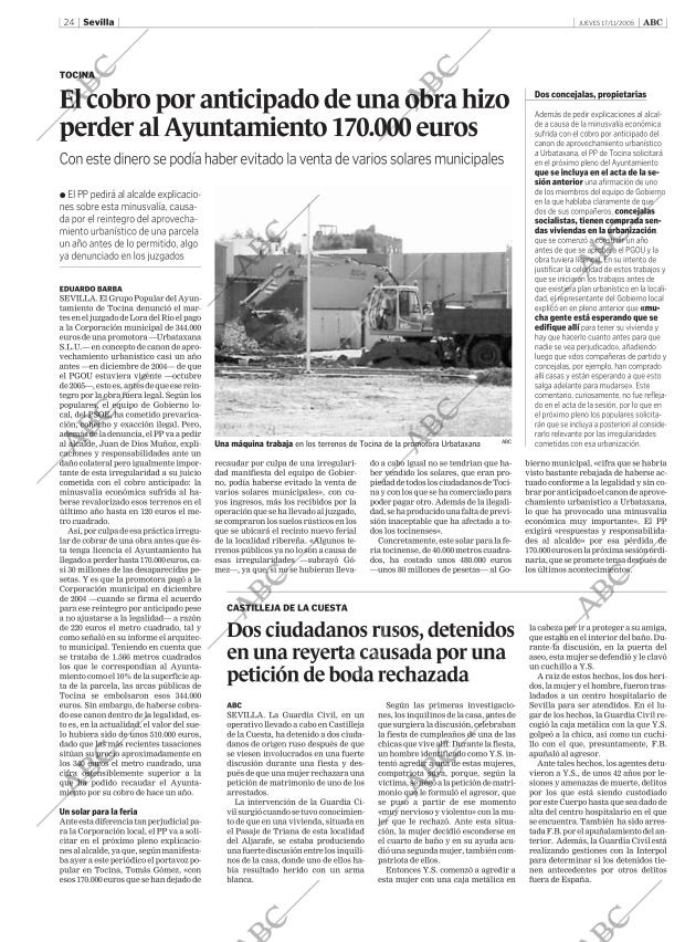 ABC SEVILLA 17-11-2005 página 24