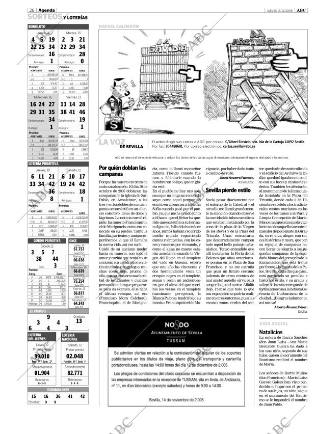 ABC SEVILLA 17-11-2005 página 28