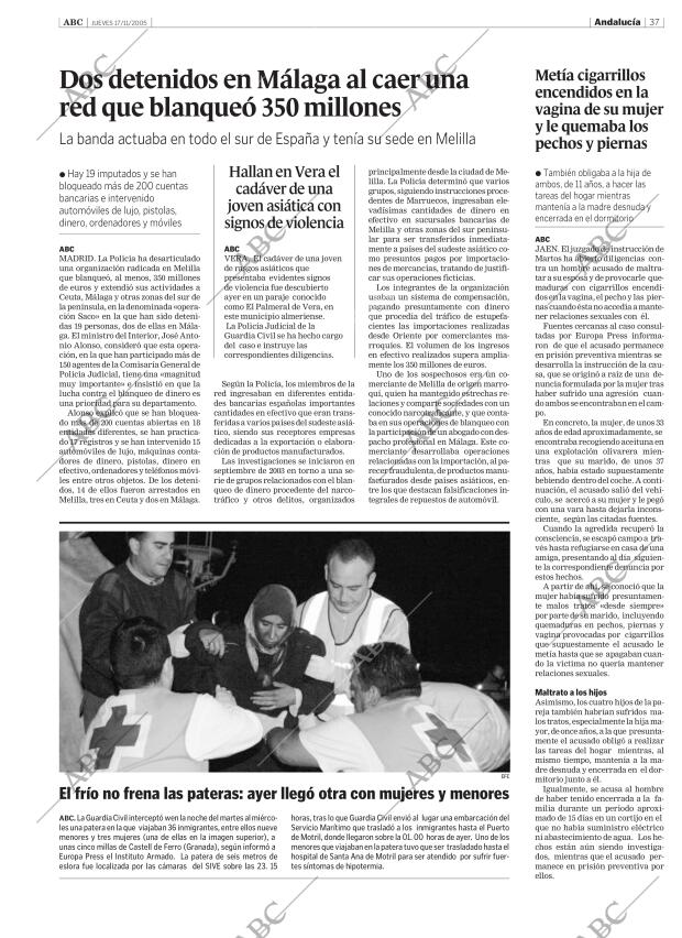 ABC SEVILLA 17-11-2005 página 37