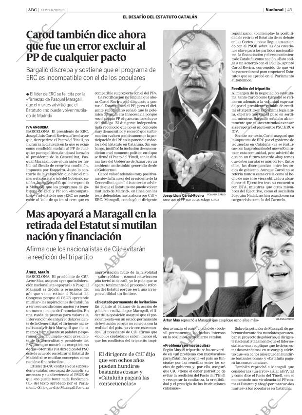 ABC SEVILLA 17-11-2005 página 43