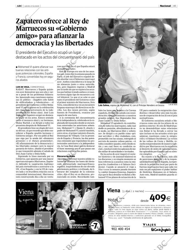 ABC SEVILLA 17-11-2005 página 45